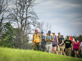 Canadian army veteran, James Topp, was released from the military during the pandemic. After the Freedom Convoy in Ottawa, Topp decided to walk across Canada protesting federal government COVID mandates. Topp, who started his walk in February, was just west of the city near Antrim.