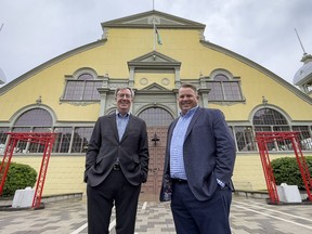 Mayor Jim Watson and former city councillor Peter Hume were rookie councillors when they drafted a compromise proposal that saved the Aberdeen Pavilion from
the wrecking ball 30 years ago.