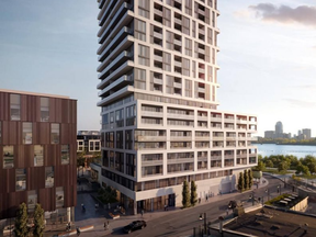 = Zibi is a 34-acre master planned community bordering the Ottawa River in the heart of the National Capital Region.  The first residential tower will provide 25 storeys of rental housing for a variety of income levels.