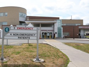 A file photo of Queensway-Carleton Hospital, which as of February 2022 had a surgical backlog of 4,646.