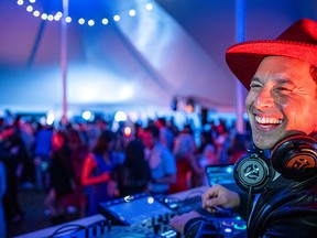 Harley Finkelstein, president of Shopify, was the special guest DJ at the Glamping Gala.