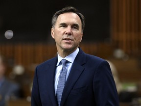 Bill Morneau speaks in the House of Commons near the end of his run as the federal Liberals' finance minister, July 8, 2020. Morneau now says he was surprised at the level of opposition he faced while in politics — both from opposition parties but also within his own party.
