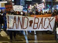 File photo of protesters who support Wet’suwet’en Nation in their fight against the Coastal GasLink Pipeline.