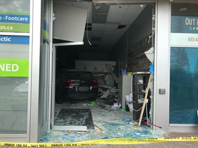 Ottawa Fire Services responded to a vehicle that had driven into a building on Earl Armstrong Drive on June 16, 2022.