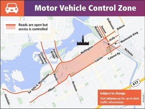 A new 'control zone' for vehicles  from June 29 to at least July 4