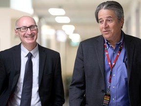 The new research chair is named in honour of Dr. Thierry Mesana, right, and it's being jointly held by cardiologist Dr. David Messika-Zeitoun, left.