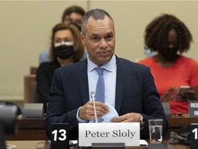 Former Ottawa Police Chief Peter Sloly waits to appear as a witness at a recent House of Commons Procedures and House Affairs committee.