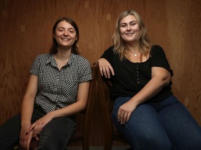 Eve Beauchamp (left) and Caity Smyck of the Ottawa-based theatre company Levity Theatre will perform their piece Unmatched at next week's Ottawa Fringe Festival.