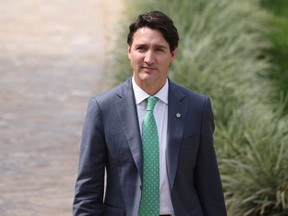 Canadian Prime Minister Justin Trudeau arrives for the Leaders' Retreat, on the sidelines of the Commonwealth Heads of Government Meeting at the Intare Conference centre in Kigali, Rwanda, June 25, 2022.