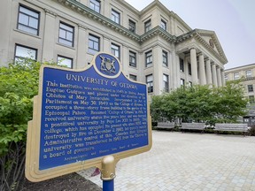 A file photo of the Tabaret Hall building on the University of Ottawa campus.