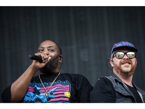 El-P and Killer Mike (left) of Run The Jewels played the RBC Stage before Rage Against the Machine, Friday, July 15, 2022, at Bluesfest. A large crowd filled LeBreton Flats Friday night.