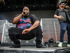 El-P and Killer Mike (left) of Run The Jewels played the RBC Stage before Rage Against the Machine, Friday, July 15, 2022, at Bluesfest. A large crowd filled LeBreton Flats Friday night.