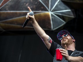 El-P (pictured) and Killer Mike of Run The Jewels played the RBC Stage before Rage Against the Machine, Friday, July 15, 2022, at Bluesfest. A large crowd filled LeBreton Flats Friday night.