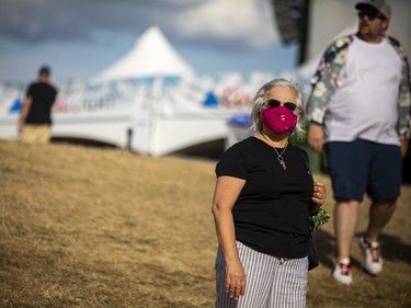 Music lovers, some wearing masks, came to LeBreton Flats Friday, July 15, 2022, for Bluesfest.