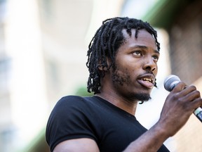 An unveiling of a mural made by and for the youth of Lowertown in solidarity with the Black Lives Matter movement took place Saturday, July 16, 2022, at the back side of the Rideau Street Loblaws. Victory Tansia, brother of Creflo Tansia, who was tragically killed last summer, spoke to the gathering Saturday.