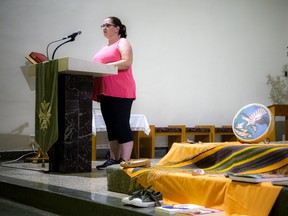 A prayer service for reconciliation was held at the Canadian Martyrs Church in Ottawa on Sunday as Pope Francis' visit to Canada began in Edmonton. Sue-Anne Hess read an opening prayer during the special service Sunday.