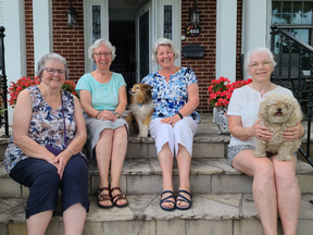 The Soul Sisters are from left to right: Mary Alice (Ang) Henry, Norah McMahon, Dona Bowers and Kathy Crowe.