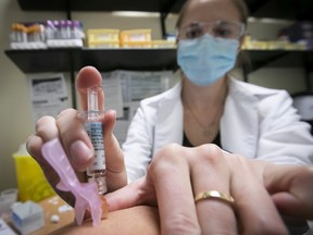 OPH has urged residents to get influenza shots as soon as possible. File photo