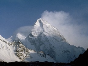 The K2 (or Mount Godwin-Austen, 8616 metres), second-highest mountain on Earth, Karakoram Range, Pakistan, circa 2003.