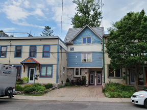 Terra Firma is a long-standing cohousing community in Old Ottawa East.  It consists of two three-unit townhouses joined by an infill house that includes the group's common space.  There are also four separate auxiliary dwellings.