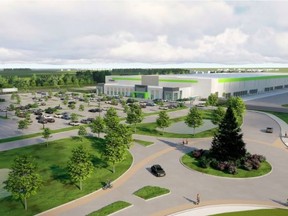 Last fall, the Ottawa City Planning Committee approved the site plan for the South Merivale Business Park e-Commerce Warehouse and Truck Depot shown in the rendering above.
