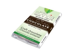 A Crave Stevia Dark All Natural Chocolate bar is pictured in this handout photo.