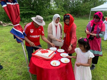 The Canada Day event at a mosque in Cumberland returned after a two-year absence because of the COVID-19 pandemic.
