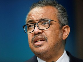World Health Organization Tedros Adhanom Ghebreyesus during a European Union - African Union summit, in Belgium on Feb. 18, 2022. This week, he said the WHO will have another emergency meeting in July about monkeypox.