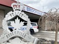 A file photo of the exterior of the Brockville Police station.