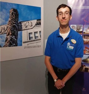 Nicholas Litardi, summer guide at the Bytown Museum, is in the community gallery. Jonathan Tovell/Capital Stream