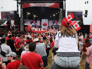 Canada Day festivities on LeBreton Flats in Ottawa on Friday.
