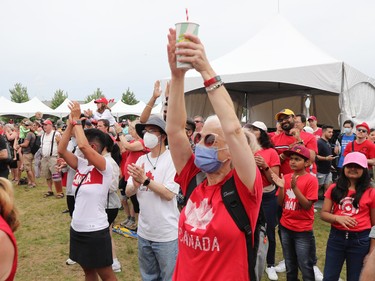 Canada Day festivities on LeBreton Flats in Ottawa on Friday.