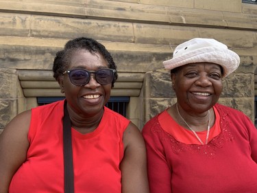 Marcia McNeil and her sister Carmen McNeil went to downtown Ottawa with family Friday for the Canada Day celebrations.