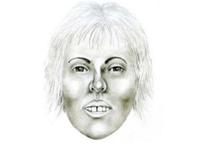 A detective sketch of the Nation River Lady.
