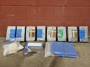 Suspected cocaine seized in OPP raids in Ottawa.