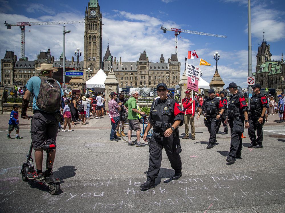Les manifestations de la fête du Canada manquaient de la « tempête d’amplification parfaite » du convoi, selon un expert