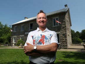 OTTAWA - July 19, 2022 -   Ottawa mayoral candidate Mike Maguire, poses for a photo at Watson's Mill in Manotick Tuesday.  TONY CALDWELL, Postmedia.