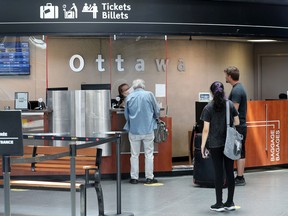Gare Via Rail à Ottawa le lundi 11 juillet 2022.