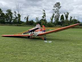One man escaped serious injury when this small plane crashed in south Ottawa Saturday, July 30