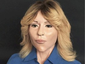 An OPP forensic 3-D facial reconstruction model of the Nation River Lady.