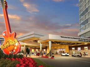 File photo: A rendering of the Hard Rock Casino expansion at the Albion Road property.