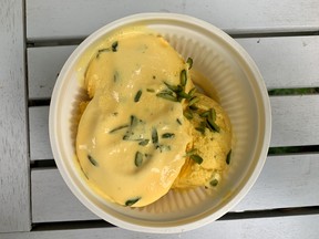 Persian ice cream from Saffron Kabab.