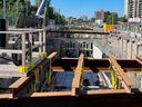 A recent photo of ongoing construction of Stage 2 of Ottawa's LRT system in the west end.