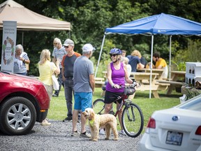Saturday was the kickoff of the open-air food market in Carp, Saturday, July 30, 2022. Fresh local produce will be sold in front of the food truck daily.