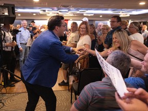 Pierre Poilievre, Conservative Party of Canada leadership candidate, holds a meet and greet with supporters in Regina. He has shaken thousands of hands throughout the course of his campaign.