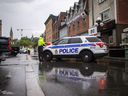 Die Polizei von Ottawa untersuchte am Freitag, den 26. August 2022, eine nächtliche Schießerei auf dem ByWard Market in der York Street.