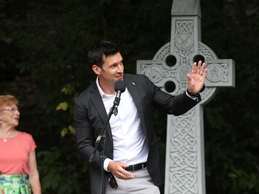 A Celtic Cross ceremony was held Monday afternoon in Ottawa to mark the 190th anniversary of the Rideau Canal and its 15th anniversary as a UNESCO world heritage site. The event also honoured the workers and their families who lost their lives between 1826 and 1832 while building the canal. John Boylan, deputy head of mission at the Embassy of Ireland, spoke at the ceremony.