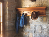 Steve Maxwell finished this coat rack with two different colours of outdoor finish that delivers an antique look.