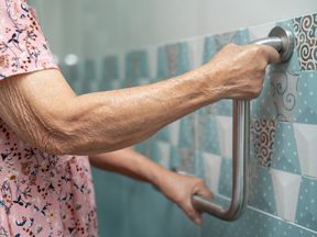 Simple things like this handhold can extend the time seniors spend living in their own home.  New options for aging in place make it more convenient than ever.