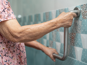 Simple things like this handhold can extend the time seniors spend living in their own home. New options for aging in place make it more convenient than ever.